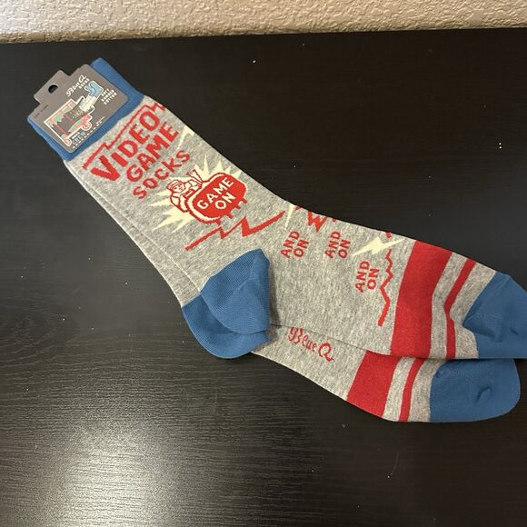 BlueQ- Men’s Sock - “Video Game Socks..Game On..And On…" NWT - Picture 1 of 6